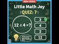 Math Quizzes -can you get all of them ?| Educational |Mathematics | Quiz Blitz | Learning.