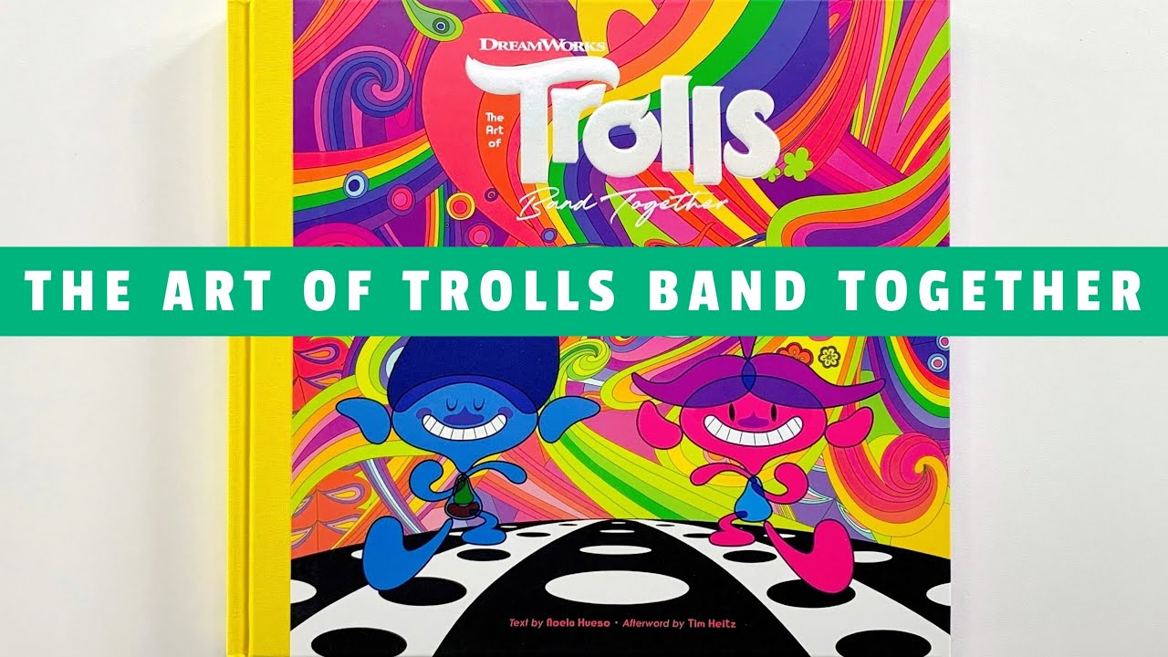 The Art of Trolls Band Together (flip through) Artbook
