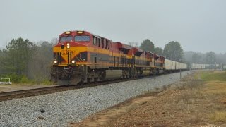 HD: KCS 4861 leads NS Train I20 in Waco, GA