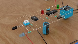 Motion Sensor Circuit | IR Detection + Relay Control for 230V Bulb