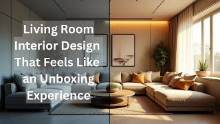Living Room Interior Design That Feels Like An Unboxing Experience