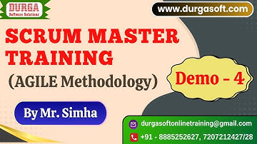 SCRUM MASTER TRAINING tutorials || Demo - 4 || by Mr. Simha On 23-01-2025 @9PM IST