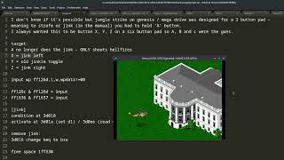 Jungle Strike 6 button hack / hacking how-to / Splatterhouse 3 widerscreen
