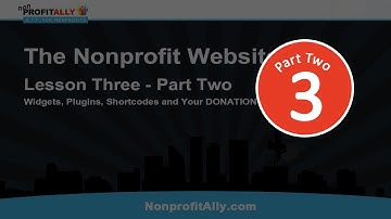Make a WordPress Website: Lesson Three, Part Two: Plugins, Shortcode and your Donation Page
