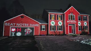 Ohio State fans in Uniontown put on epic home display ahead of championship game vs. Notre Dame