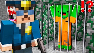 How JJ Control Policeman MIND to SAVE Mikey from PRISON ? in Minecraft - (Maizen)