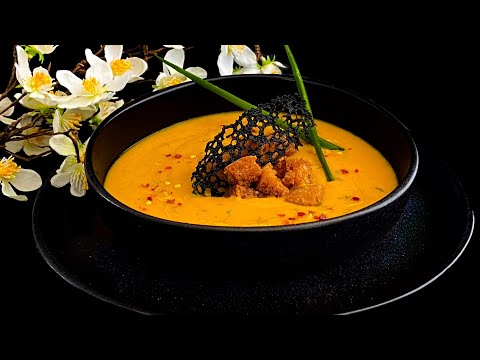 CREMA DE BONIATO Y ZANAHORIA CON AIRES MARROQUÍES. Receta saludable en 30 minutos