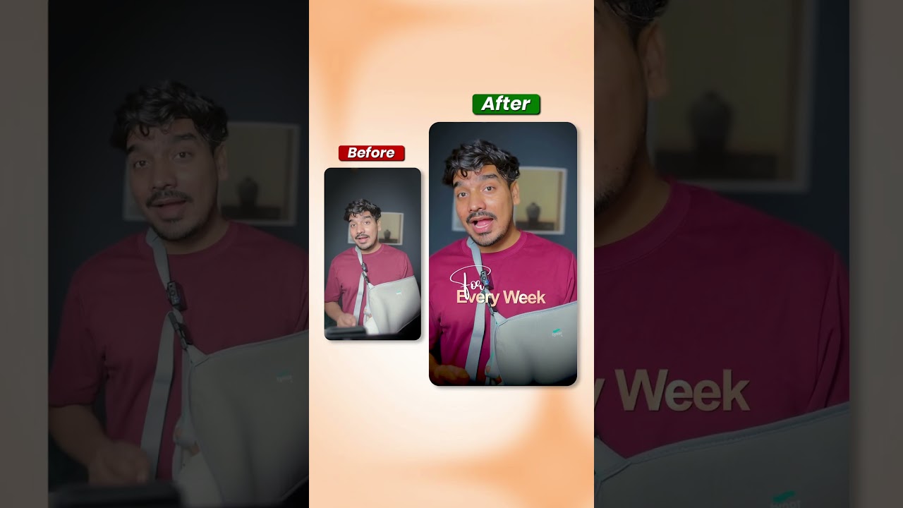 Before and After Talking Head Video