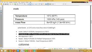 Crude Oil Simulation | Aspen Hysys V9.0