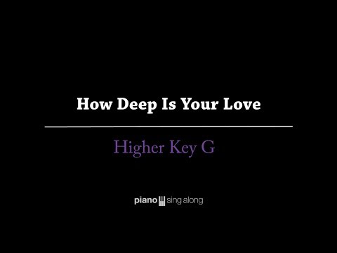 How Deep Is Your Love (FEMALE KEY KARAOKE PIANO COVER) Bee Gees  with Lyrics
