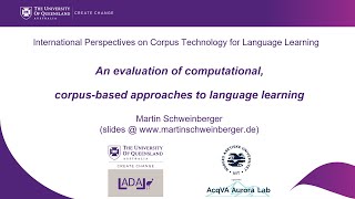 An evaluation of computational, corpus-based approaches to language learning, M. Schweinberger