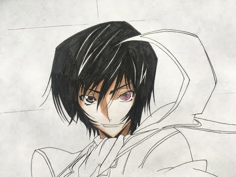 How to draw Lelouch - YouTube How to draw Lelouch - YouTube