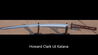 Howard Clark Katana (L6 Banite Steel) Shinogi Zukuri Katana with Antique Fittings and Fresh Polish