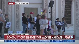 Parents, Advocacy Group Protest Vaccine Mandate