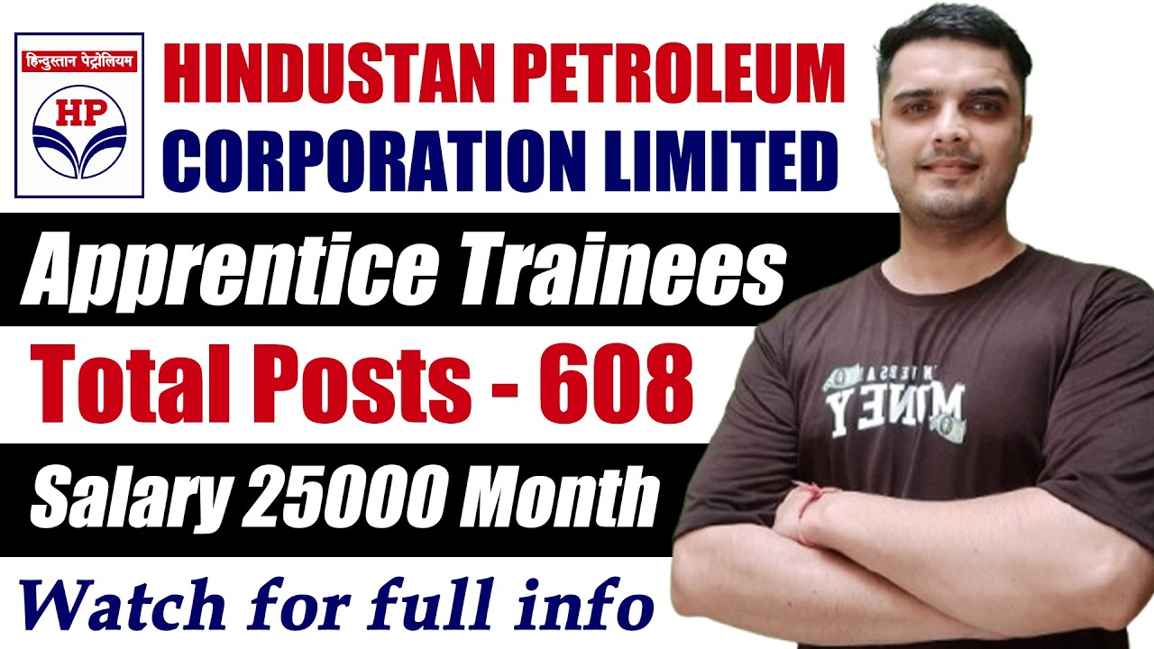 HPCL भर्ती 2026 | Graduate Apprentice 608 Vacancies | Salary, Eligibility & Apply Process