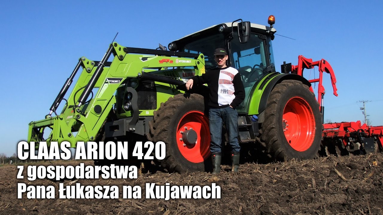 maxresdefault CLAAS ARION 420 z gospodarstwa Pana Łukasza na Kujawach   VIDEO