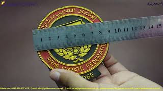 Handmade Embroidered Gold Bullion Wire Alphabet Crest Blazer, Custom bullion embroidery screenshot 5