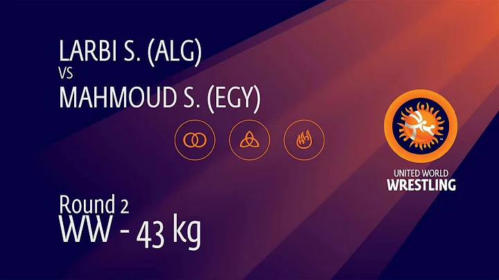 Round 2 WW - 43 kg: S. LARBI (ALG) v. S. MAHMOUD (EGY)