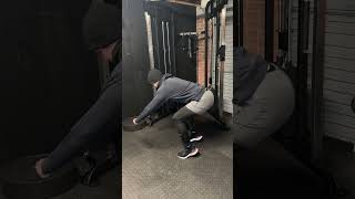 Heel elevated Hinge Squat