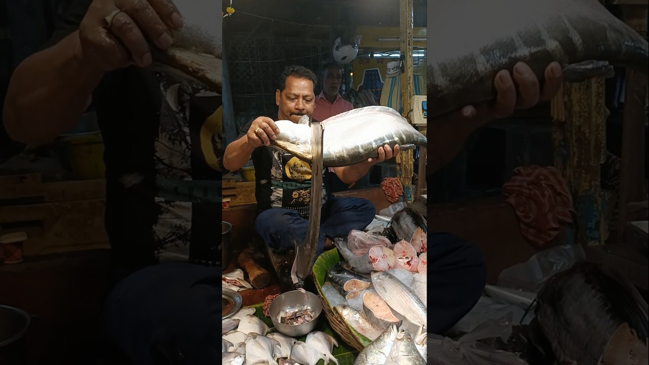 🔥😱 Wow!! Traditional Huge Chital Fish Cutting Skills In Expert Cutter 😳😱 