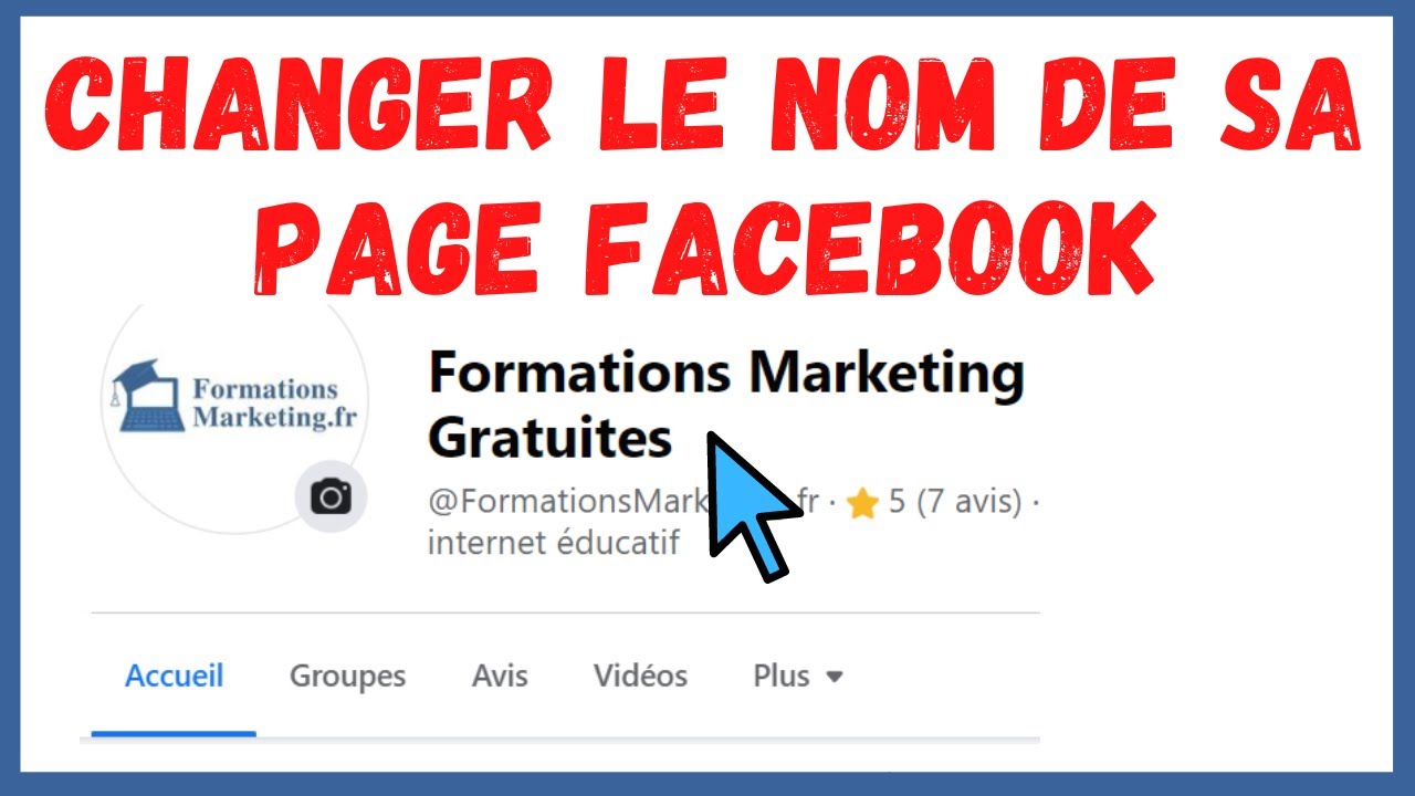 Changer De Page Pro Facebook Mais Garder Les Jaime 2025 - Comment CHANGER Le NOM De Sa PAGE Et Obtenir Plus De Visibilité