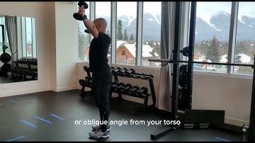 Standing dumbbell scaption - deltoid and upwards rotators of scapula