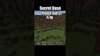 Secret Base 🤫💀 || #minecraft #minecraftrecipies #minecraftshorts #shorts #gaming #gameplay