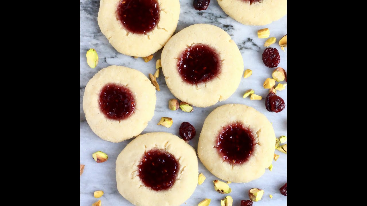 Gluten-Free Vegan Thumbprint Cookies