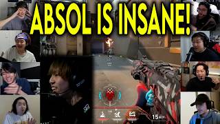 Valorant Streamers React To ZETA Absol CRAZY 1v3 CLUTCH Against DFM In VCT