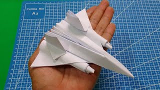 how to make SR-71 BLACKBIRD AIRCRAFT OUT OF PAPER @Ulyssesorigamiaivlog