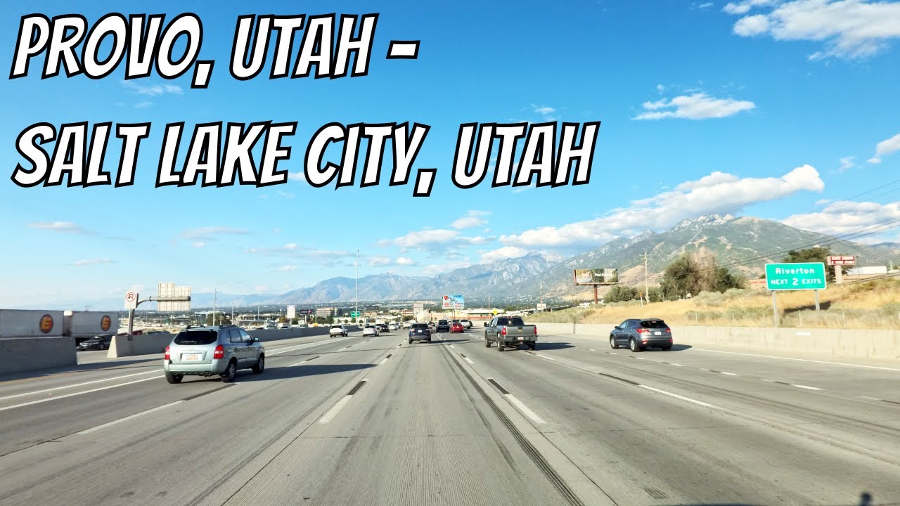 Provo, Utah to Salt Lake City, Utah! Drive with me on a Utah highway