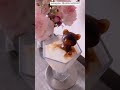 3Dラテ【くまカフェオレ】くま氷 おうちカフェレシピ