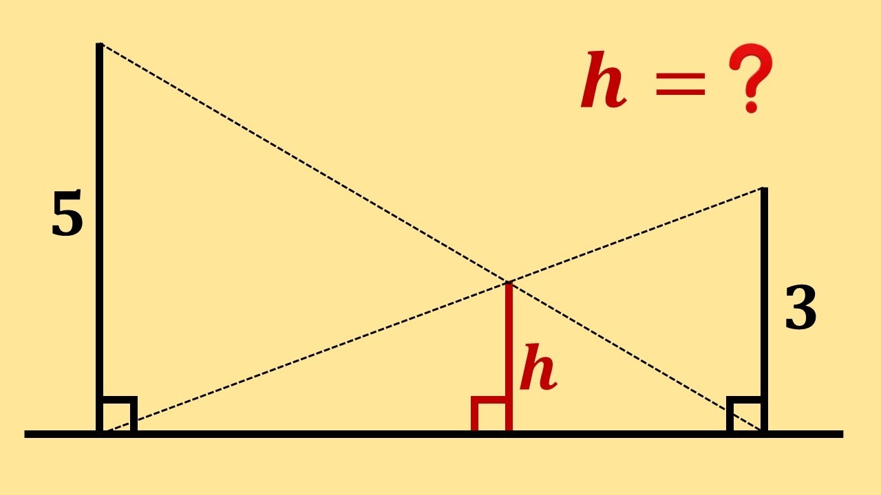 H Triangle Math Compsci Find 'h' using Similar Triangles and shortcuts. #maths #geometry - YouTube
