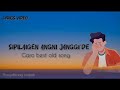 Sipilaigen angni janggi'de | garo old song | Lyrics video | Ewlton | Pangchrang nokrek 