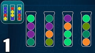 Sortball Puzzle - Color Match Ball Sorting Game - Gameplay Walkthrough Part 1 Levels (Android & iOS) screenshot 4