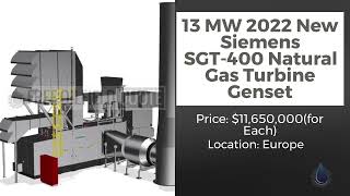 13 MW 2022 New Siemens SGT-400 Natural Gas Turbine Genset in Excellent Condition | Europe