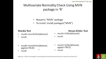 Testing Multivariate Normality using R [Bengali]