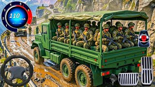 Army Truck  Driving Game 3D: Military Truck Cargo Transport Drive Soldiers - Android Gameplay screenshot 3