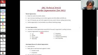 SBL - March 2021 - Technical Article- Market segment
