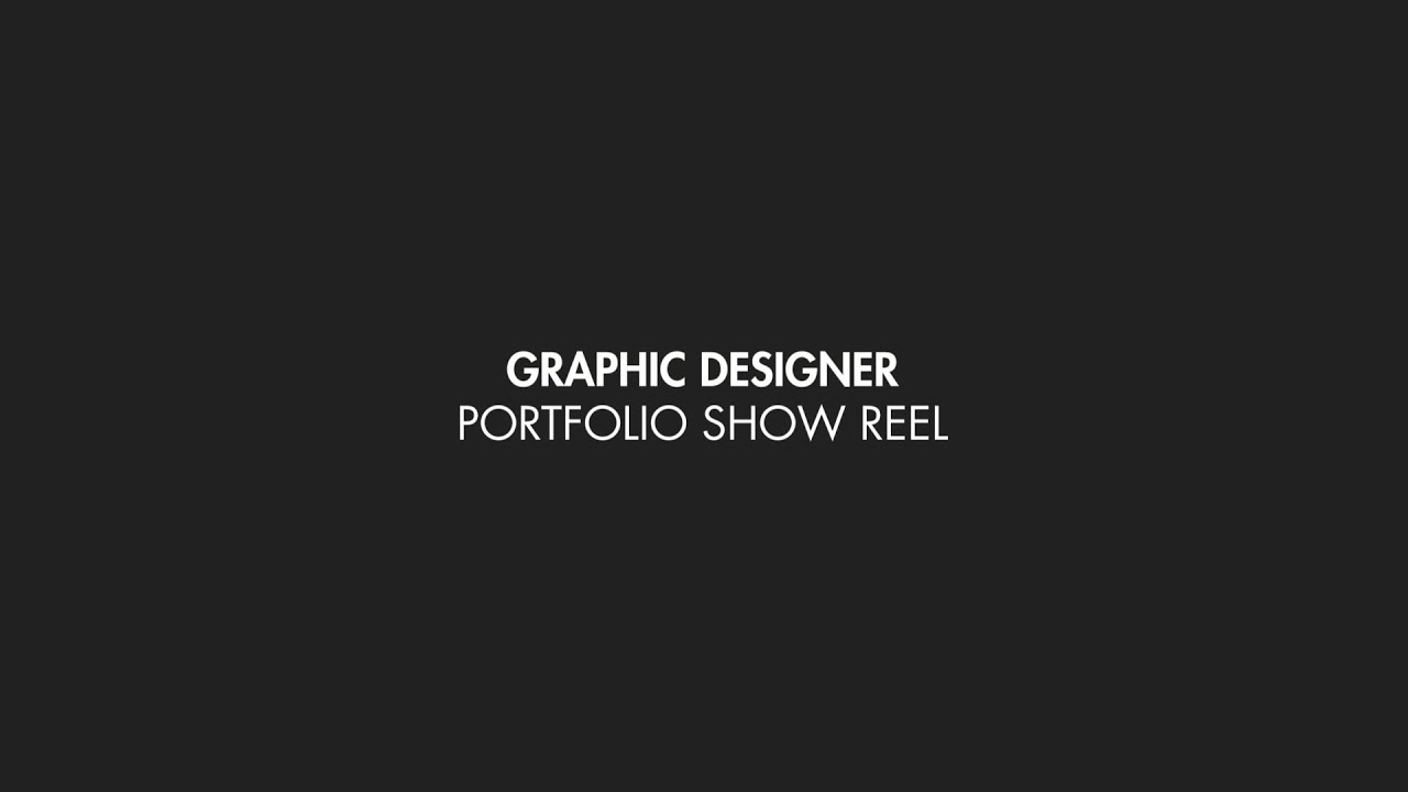 Graphic Designer Portfolio Showreel - YouTube