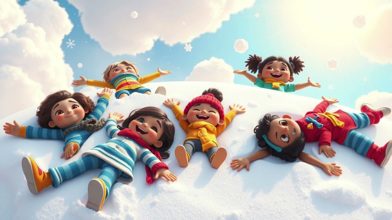 ❄️👼✨ Snow Angels in the Sky: A Magical Winter Adventure with Sparkling| Nursery Rhymes & Kids Songs