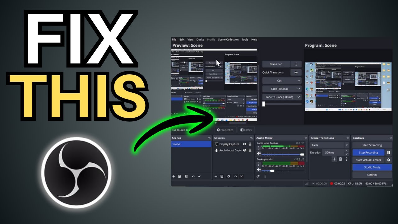 How To FIX Double Screens In OBS Studio! (EASY!)