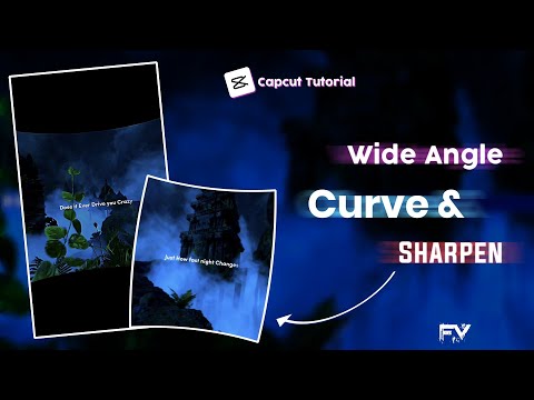 New Trending Aesthetic Lyrics Video | Trending Wide Angle Curve & Sharpen Effect CapCut Tutorial ✨💫