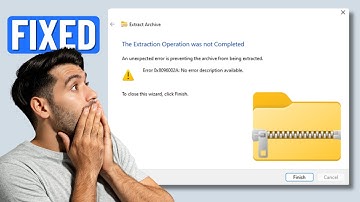 [FIXED] The Extraction Operation Was Not Completed (0x8096002A No Error Description Available)