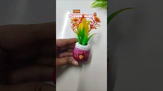 Mini flower vase with clay|Easy decor pot making#rangviarts#shorts#art