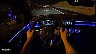 The New Mercedes CLA45 S AMG POV TEST DRIVE at Night 2020/2021 | CLA Class AMG SOUND