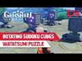 Genshin Impact Watatsumi Island Puzzle - 8 Rotating Cubes