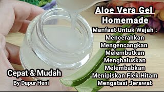 Cara Membuat Aloe Vera Gel Untuk Perawatan Wajah Dan Kulit