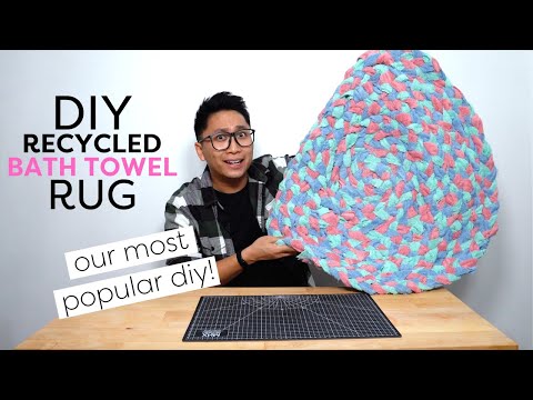 Video: Recreating Our Most Viral DIY ?| DIY Bath Towel Rug