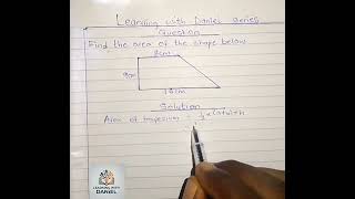 Step by step on finding the area of a trapezium